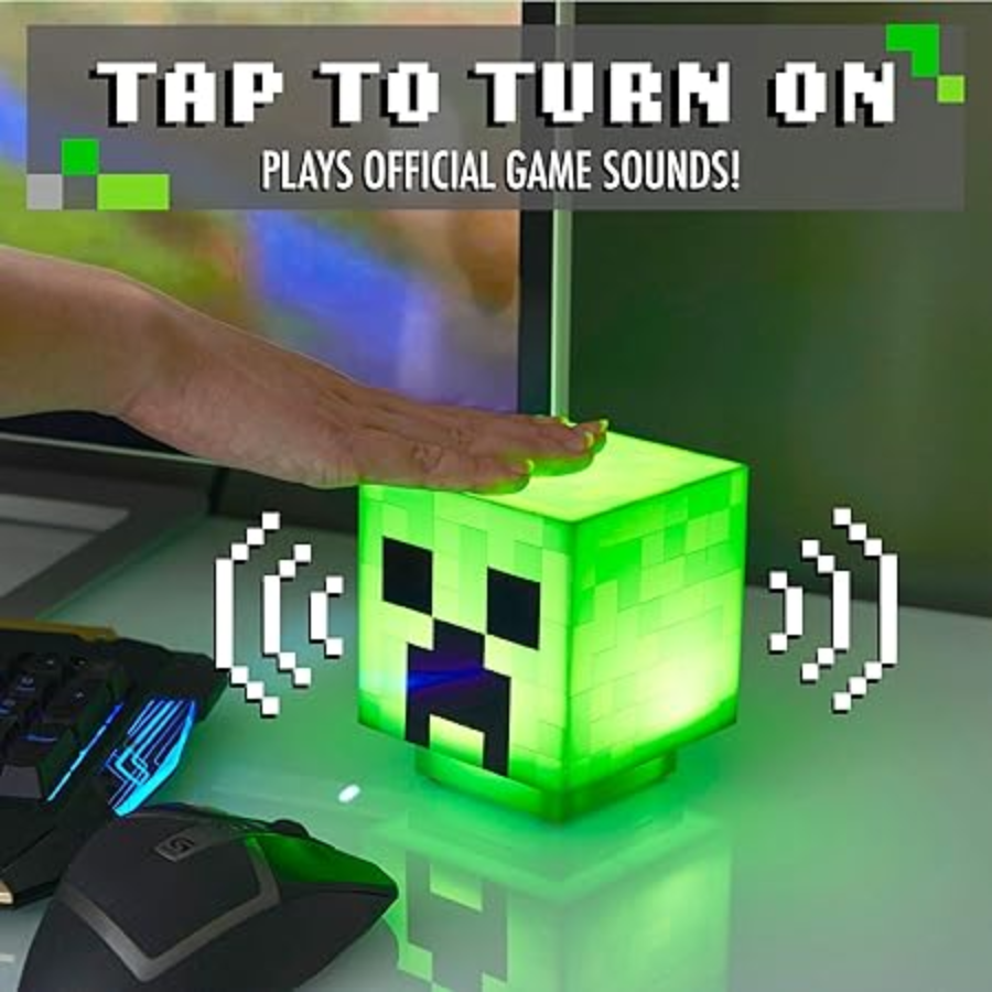 Pixel Glow™ Green Block LED Lamp